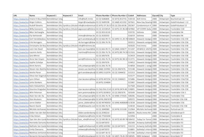 provide web scraping, data scraping, data mining services